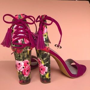 Betsey Johnson Rakko Block-Heel Sandals